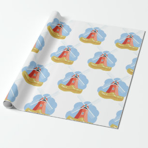 Clog en Windmill Cadeaupapier