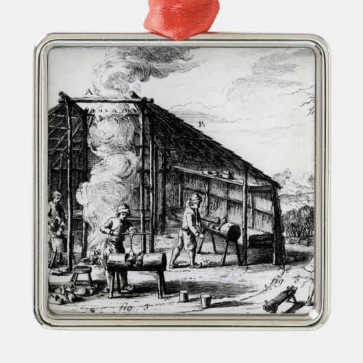 Clog Making Metalen Ornament (Voorkant)