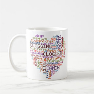 Clogger Clogger Word Art Koffiemok