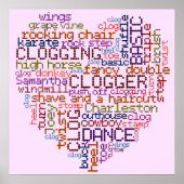 Clogger Clogger Word Art Poster (Voorkant)