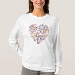 Clogger Clogger Word Art T-shirt