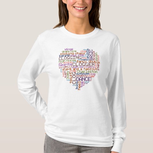 Clogger Clogger Word Art T-shirt (Voorkant)