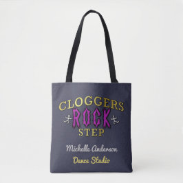 Cloggers Rock Step | Aangepaste Studio-naam toevoe Tote Bag