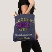 Cloggers Rock Step | Aangepaste Studio-naam toevoe Tote Bag (Dichtbij)