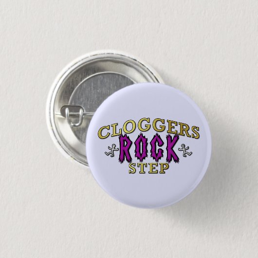 Cloggers Rock Step Clogging Dance Ronde Button 3,2 Cm (Voorkant /achterkant)