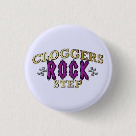 Cloggers Rock Step Clogging Dance Ronde Button 3,2 Cm