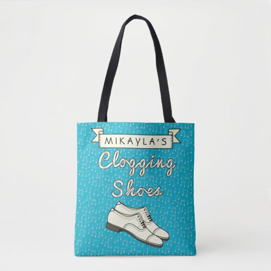 Cloggers tonen blauwe loggers | Gepersonaliseerde Tote Bag (Voorkant)