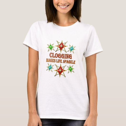 CLOGGING FANCY STARS T-SHIRT (Voorkant)