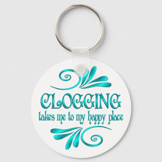 Clogging Happy Place Sleutelhanger (Voorkant)