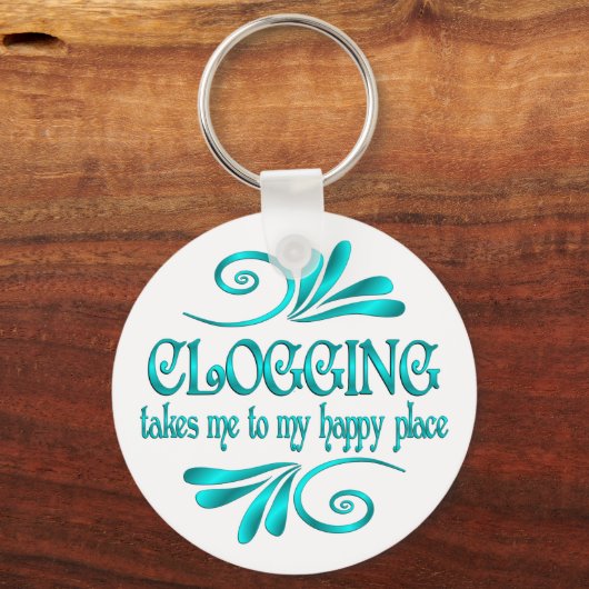Clogging Happy Place Sleutelhanger (Voorkant)