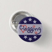 Clogging Love Stars Hearts Ronde Button 3,2 Cm (Voorkant /achterkant)