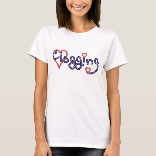 Clogging Love Stars Hearts T-shirt (Voorkant)