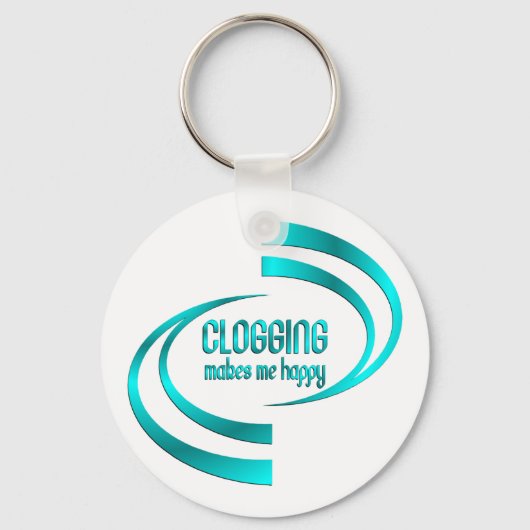 Clogging maakt me gelukkig sleutelhanger (Voorkant)