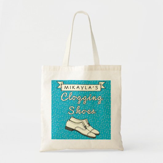 Clogging Shoes Personalized voor Cloggers Dance 2 Tote Bag (Voorkant)
