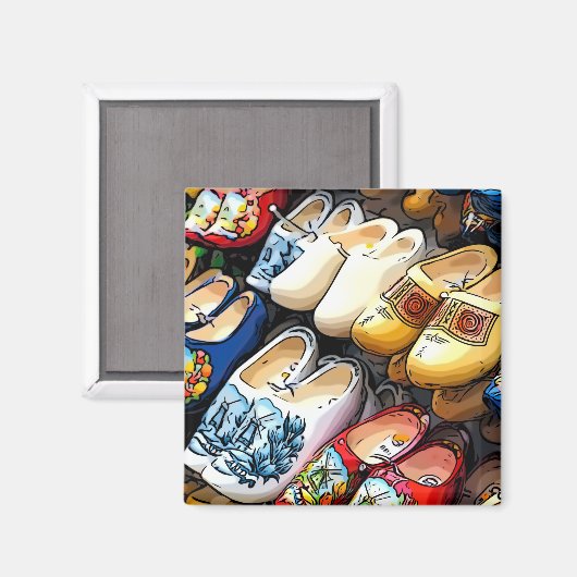 Clogs, Amsterdam, Nederland/Nederland - Magnet (Voorkant / Achterkant)