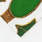 Cloisonne Art Christmas Lights and Holly Fleece Deken (Hoek)