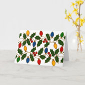 Cloisonne Art Christmas Lights and Holly Kaart (Gele Bloem)
