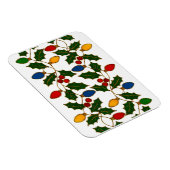 Cloisonne Art Christmas Lights and Holly Magneet (Rechterzijde)