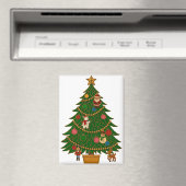 Cloisonne Art Christmas Tree Character Ornaments Magneet (Insitu (Vaatwasser))