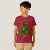 Cloisonne Art Christmas Tree Character Ornaments T-shirt (Voorkant volledig)