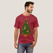 Cloisonne Art Christmas Tree Character Ornaments T-shirt (Voorkant volledig)
