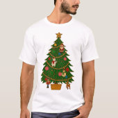 Cloisonne Art Christmas Tree Character Ornaments T-shirt (Voorkant)