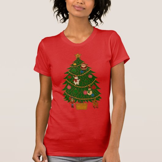 Cloisonne Art Christmas Tree Character Ornaments T-shirt (Voorkant)