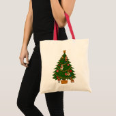Cloisonne Art Christmas Tree Character Ornaments Tote Bag (Voorkant (product))
