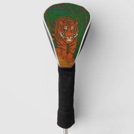 Cloisonne Art Tiger on the Jungle Path Golfheadcover