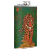 Cloisonne Art Tiger on the Jungle Path Heupfles (Rechts)