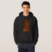 Cloisonne Art Tiger on the Jungle Path Hoodie (Voorkant volledig)