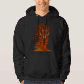 Cloisonne Art Tiger on the Jungle Path Hoodie (Voorkant)