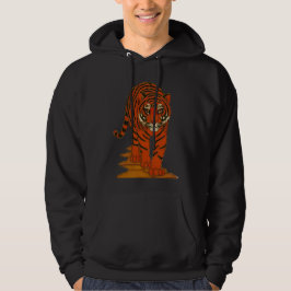 Cloisonne Art Tiger on the Jungle Path Hoodie