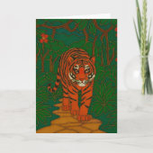 Cloisonne Art Tiger on the Jungle Path Kaart (Voorkant)