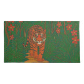 Cloisonne Art Tiger on the Jungle Path Kussensloop (Achterkant)