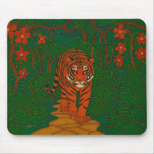 Cloisonne Art Tiger on the Jungle Path Muismat (Voorkant)