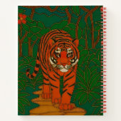Cloisonne Art Tiger on the Jungle Path Notitieboek (Achterkant)