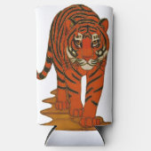 Cloisonne Art Tiger on the Jungle Path Seltzer Blikjeskoeler (Voorkant)