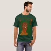 Cloisonne Art Tiger on the Jungle Path T-shirt (Voorkant volledig)