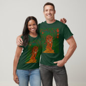 Cloisonne Art Tiger on the Jungle Path T-shirt (Unisex)