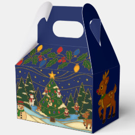 Cloisonne Art Whimsical Forest Classic Christmas Bedankdoosjes