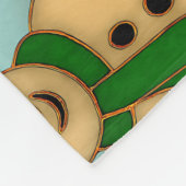 Cloisonne Art Whimsical Forest Classic Christmas  Fleece Deken (Hoek)