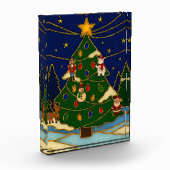 Cloisonne Art Whimsical Forest Classic Christmas  Fotoblokken (Links)
