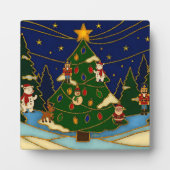 Cloisonne Art Whimsical Forest Classic Christmas  Fotoplaat (Voorkant)