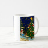 Cloisonne Art Whimsical Forest Classic Christmas  Koffiemok (Voorkant rechts)