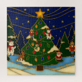 Cloisonne Art Whimsical Forest Classic Christmas Legpuzzel (Verticaal)