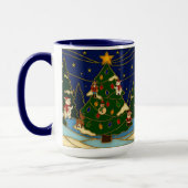Cloisonne Art Whimsical Forest Classic Christmas  Mok (Links)