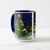 Cloisonne Art Whimsical Forest Classic Christmas  Mok (Voorkant links)