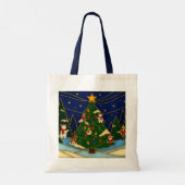 Cloisonne Art Whimsical Forest Classic Christmas Tote Bag (Achterkant)
