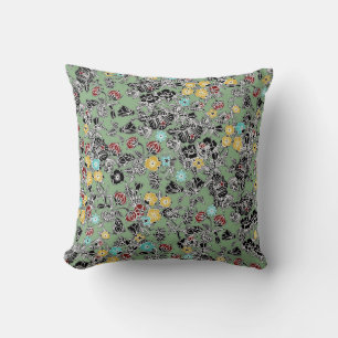 cloisonne bloemen kussen